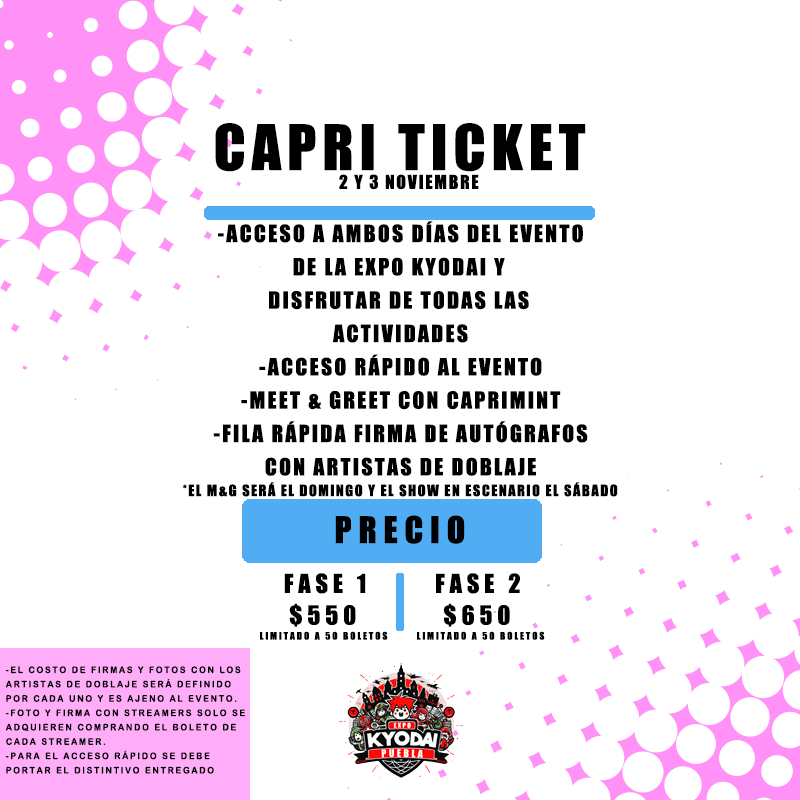 Capri Ticket Fase 2