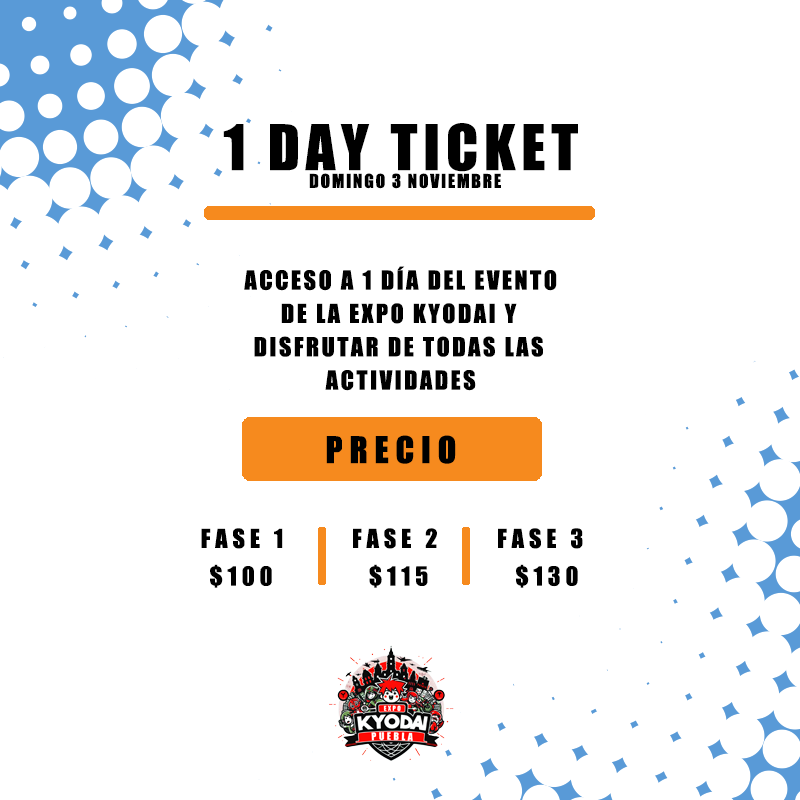 1 Day Ticket Domingo Fase 2